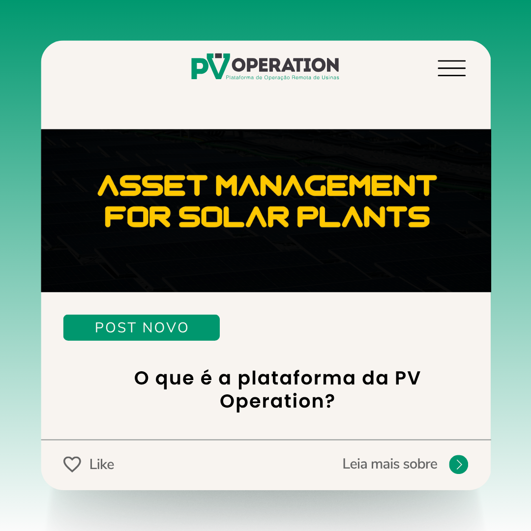 O que é a plataforma da PV Operation?